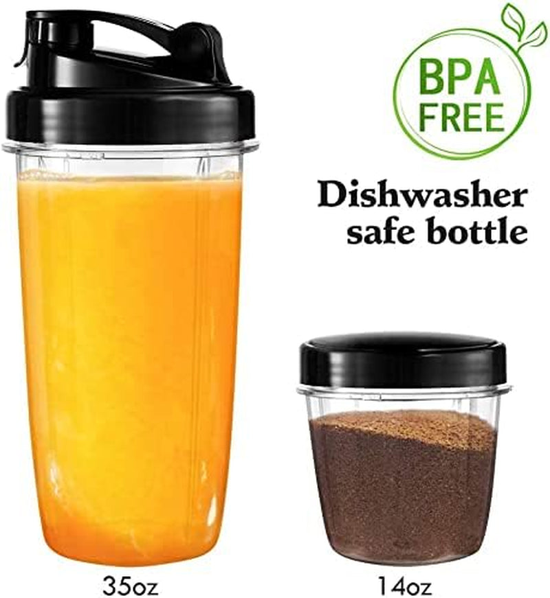 Blenders for Making Smoothies Shakes - 1000W High-Speed Professional Personal Blender,Fruit Juice Mixer High Speed Blender, 2-Set Blades,35Oz and 14Oz Portable Travel Blender Bottles,Bpa Free