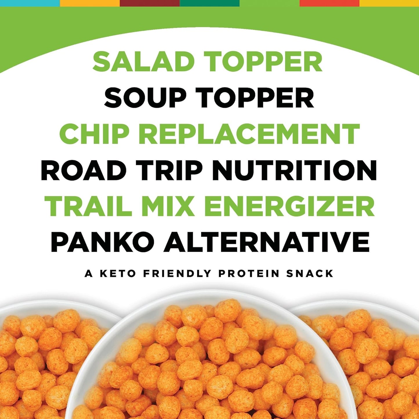 Twin Peaks Low Carb, Keto Friendly Protein Puffs, (Jalapeno Cheddar, 2.1 Ounce), 2 Servings, 3 Pack (60G, 42G Protein, 4G Carbs)