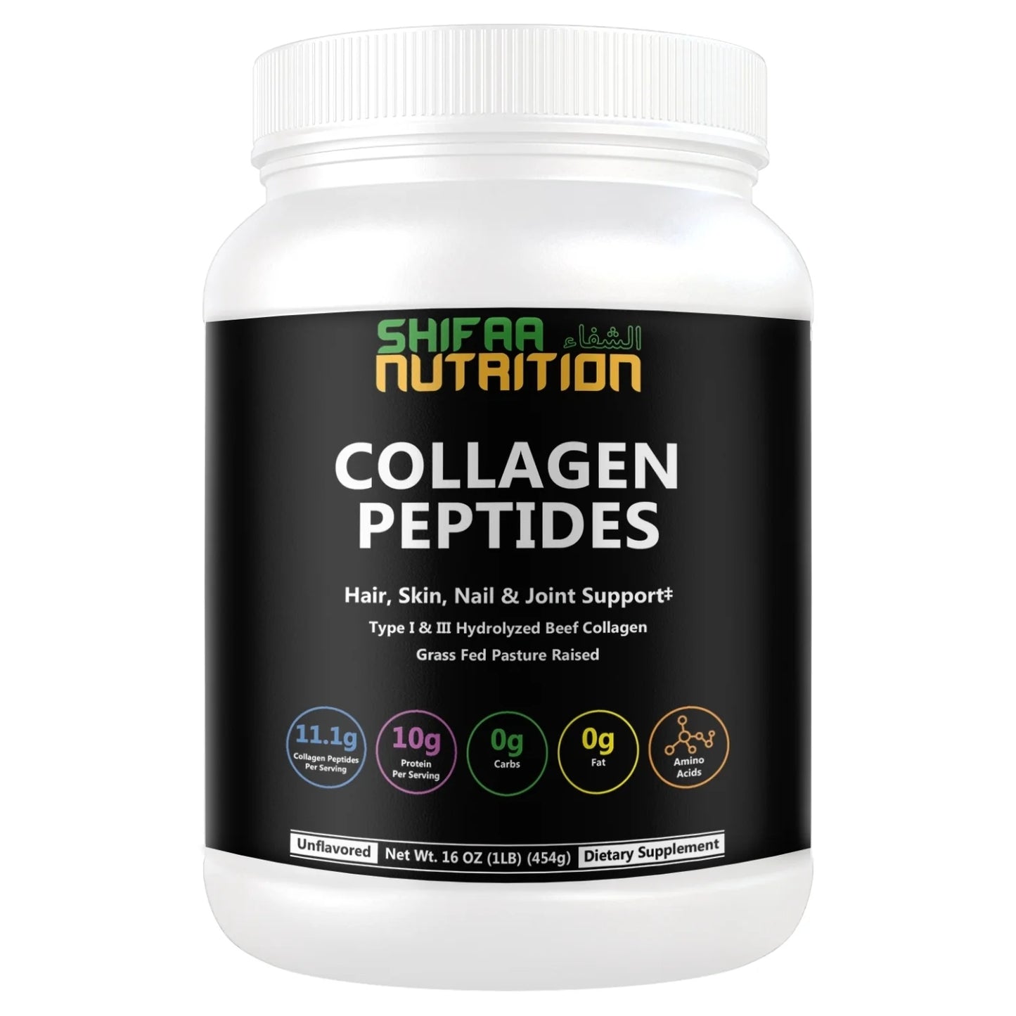 Halal & Grass-Fed Hydrolyzed Collagen Peptides Protein Powder