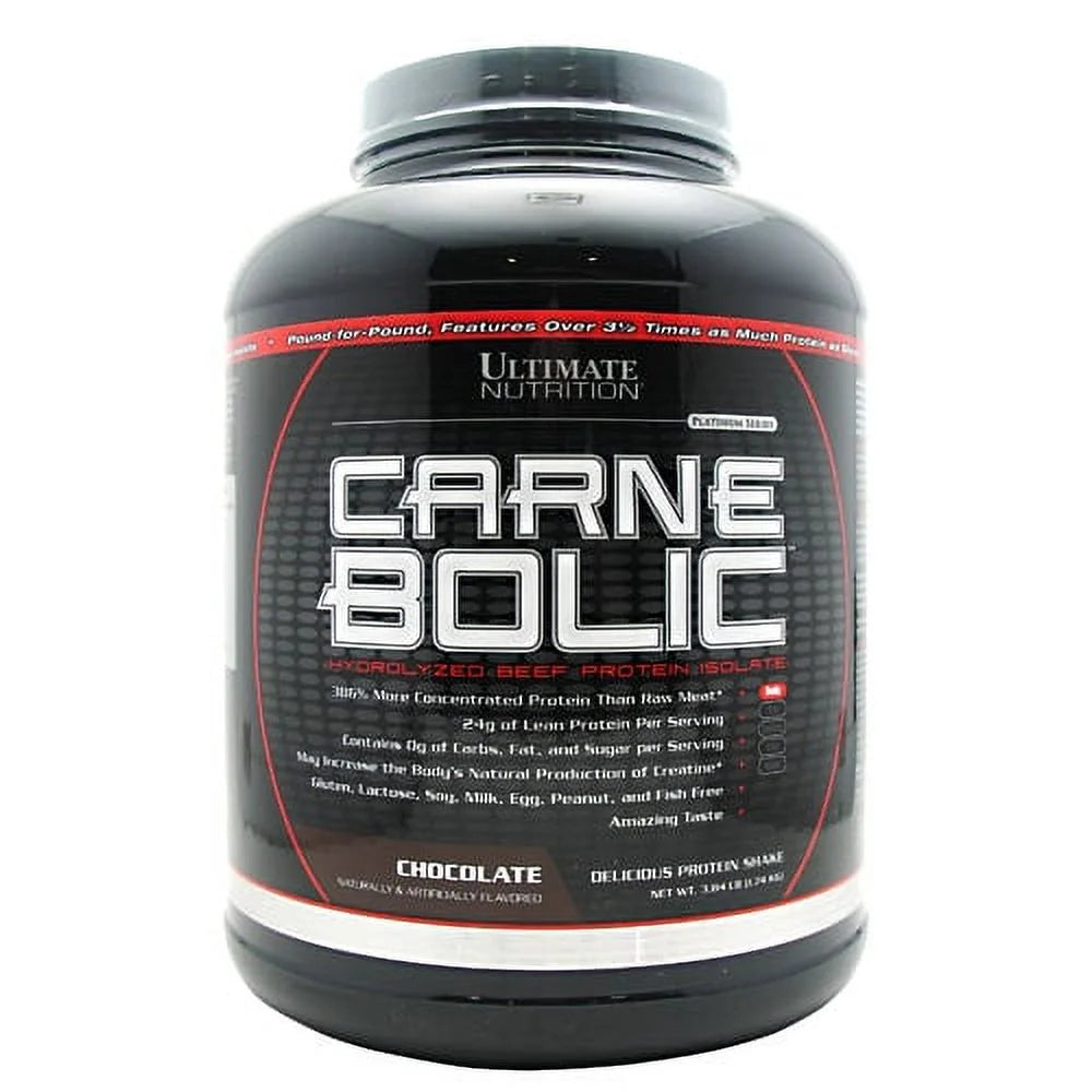 Carnebolic Beef Protein Isolate Powder with 0 Carbs 0 Sugar and 0 Fat, Chocolate, 60 Servings