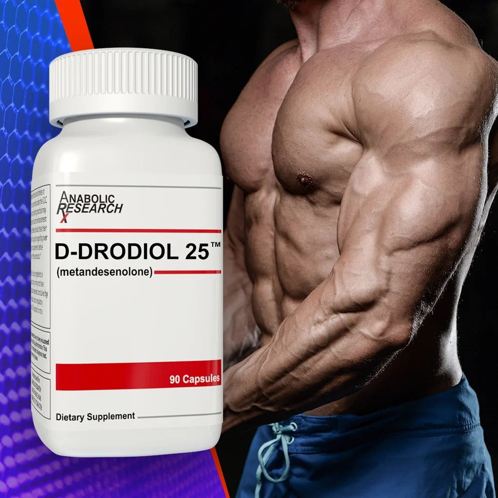 D-Drodiol 25 - Supplement for Mass, Muscle Repair and Growth - 90 Capsules