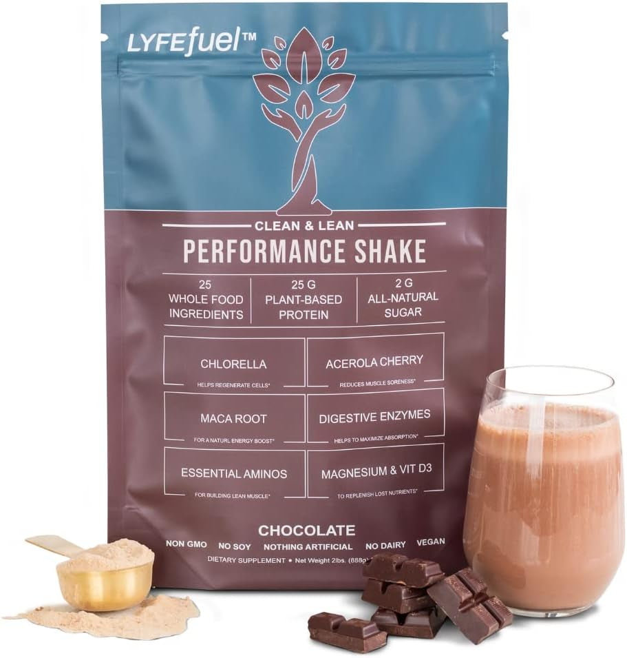 Vegan Protein Shake by | Plant-Based Protein Powder with BCAA, Greens & Superfoods for Sports Performance, Recovery & Lean Muscle Building | Clean Whey Protein Powder (Chocolate, 24 Servings)