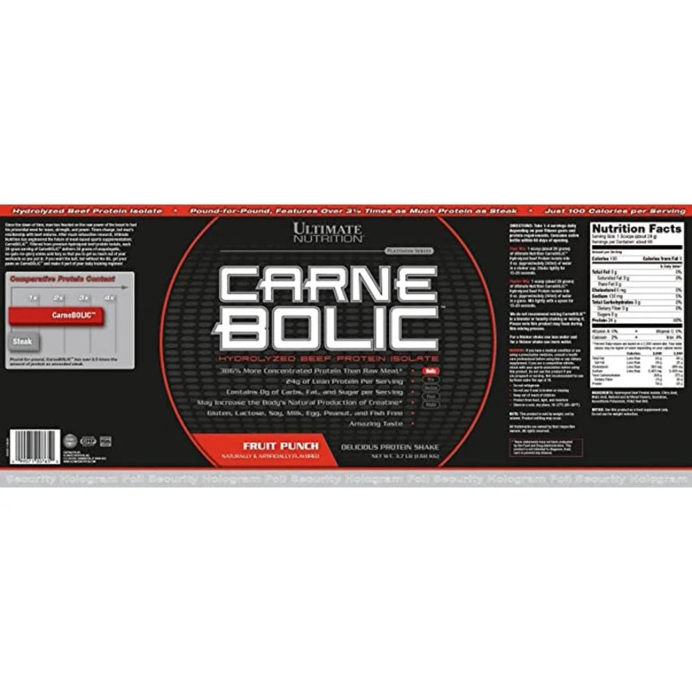 Carne Bolic Beef Isolate Protein Powder-3.7Lb