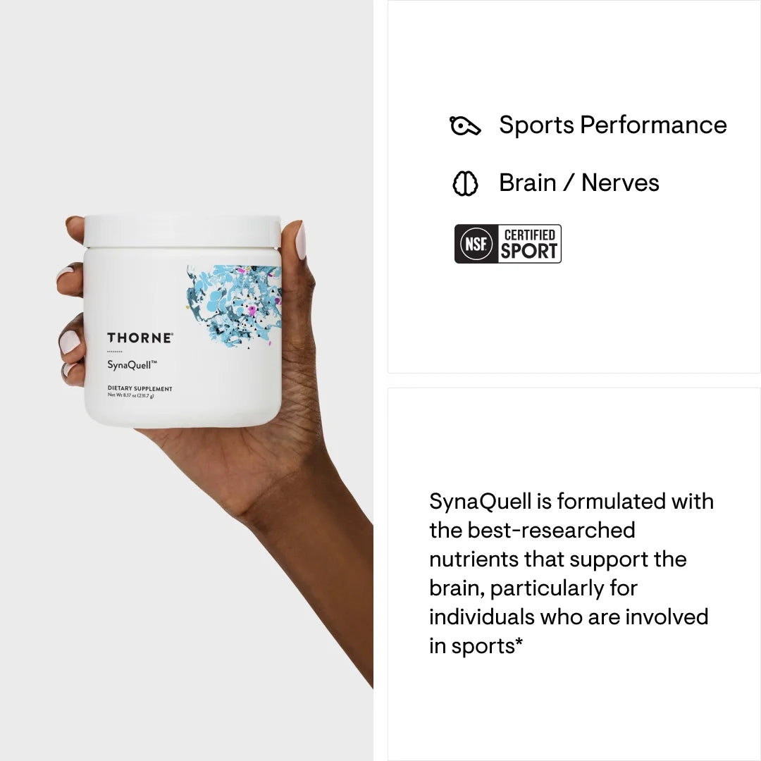 Synaquell, Brain Support with BHB, Bcaas, Coq10, DHA, and Nicotinamide Riboside, Supports Healthy Brain Structure and Cognitive Function, NSF Certified for Sport, 8.17 Oz, 30 Servings