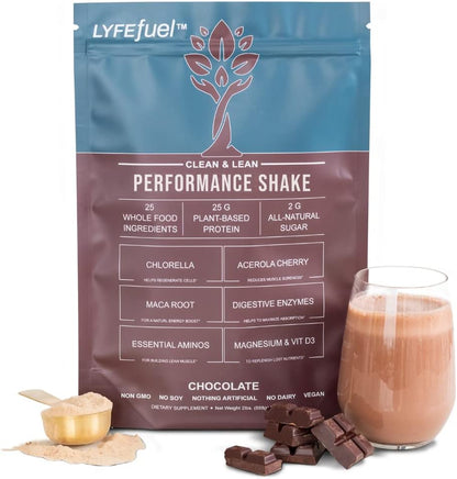 Vegan Protein Shake by  | Plant-Based Protein Powder with BCAA, Greens & Superfoods for Sports Performance, Recovery & Lean Muscle Building | Clean Whey Protein Powder (Chocolate, 24 Servings)