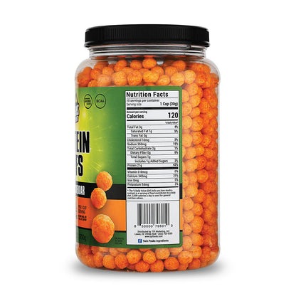Twin Peaks Low Carb, Keto Friendly Protein Puffs, Jalapeno Cheddar (300G, 21G Protein, 2G Carbs)