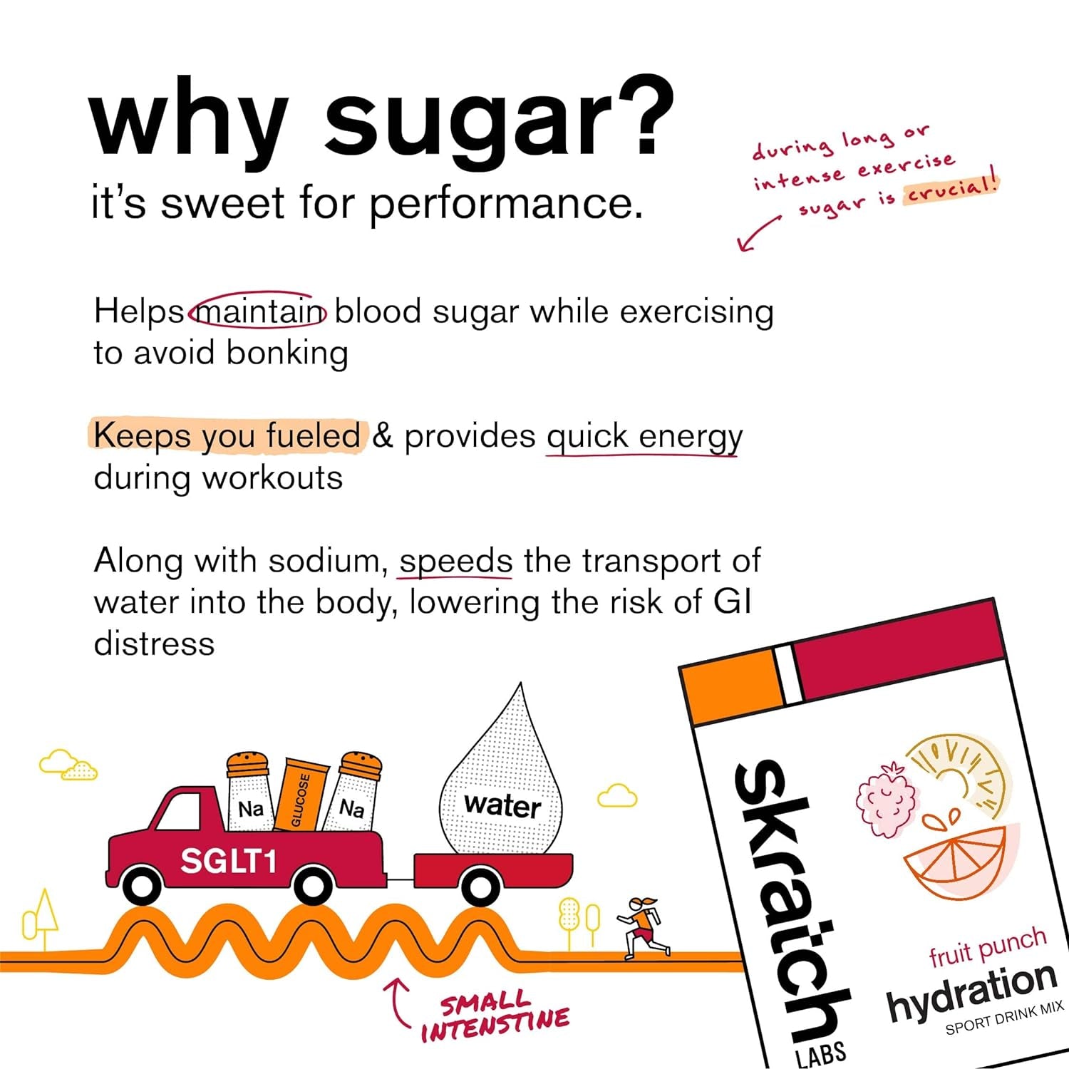 Hydration Powder | Sport Drink Mix | Electrolytes Powder for Exercise, Endurance, and Performance | Fruit Punch | 20 Servings | Non-Gmo, Vegan, Kosher